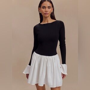 Sansa Knit & Linen Dress